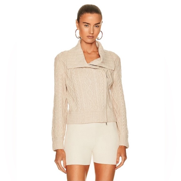 NWT Jonathan Simkhai Davina Chunky Cable Jacket Size Small - Picture 3 of 10